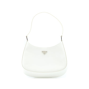 Prada Cleo Bag Calfskin White SHW