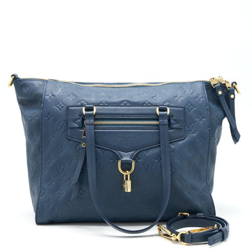Louis Vuitton Lumineuse PM Monogram Empreinte Navy GHW