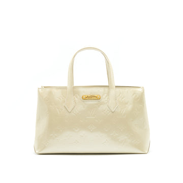 Louis Vuitton Beige Monogram Vernis Wilshire PM Bag