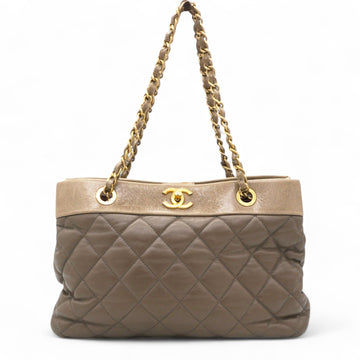 Chanel Calfskin Quilted Medium Soft Elegance Tote