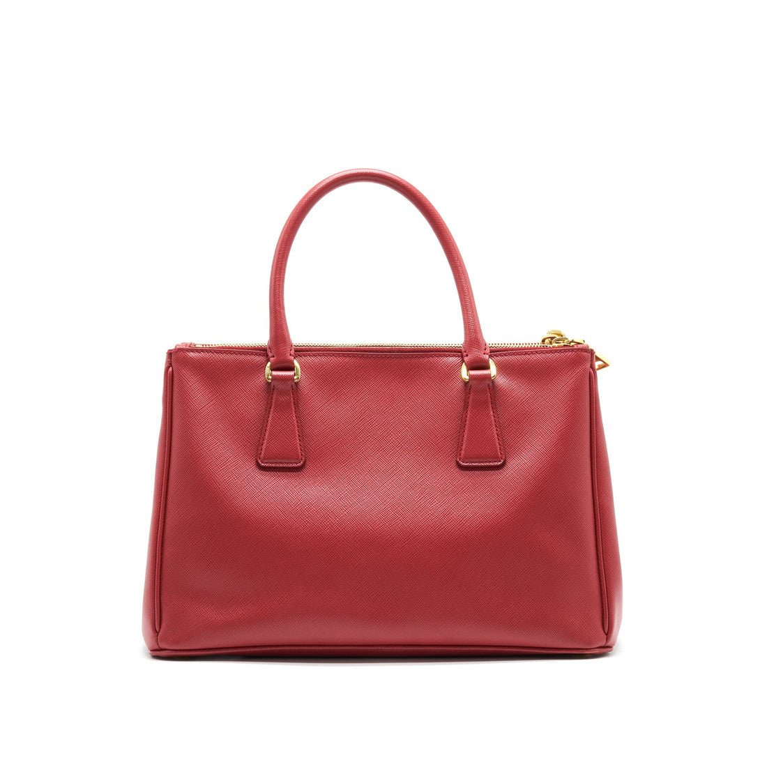 Prada Saffiano Tote Bag Red with GHW