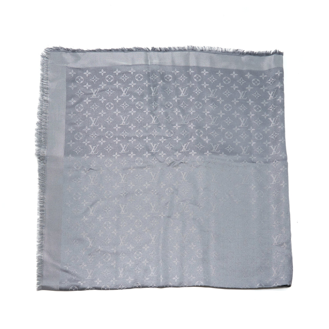Louis Vuitton shine Scarves Grey Monogram