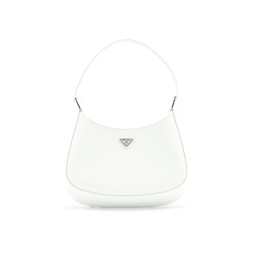 PRADA Cleo Bag in White SHW