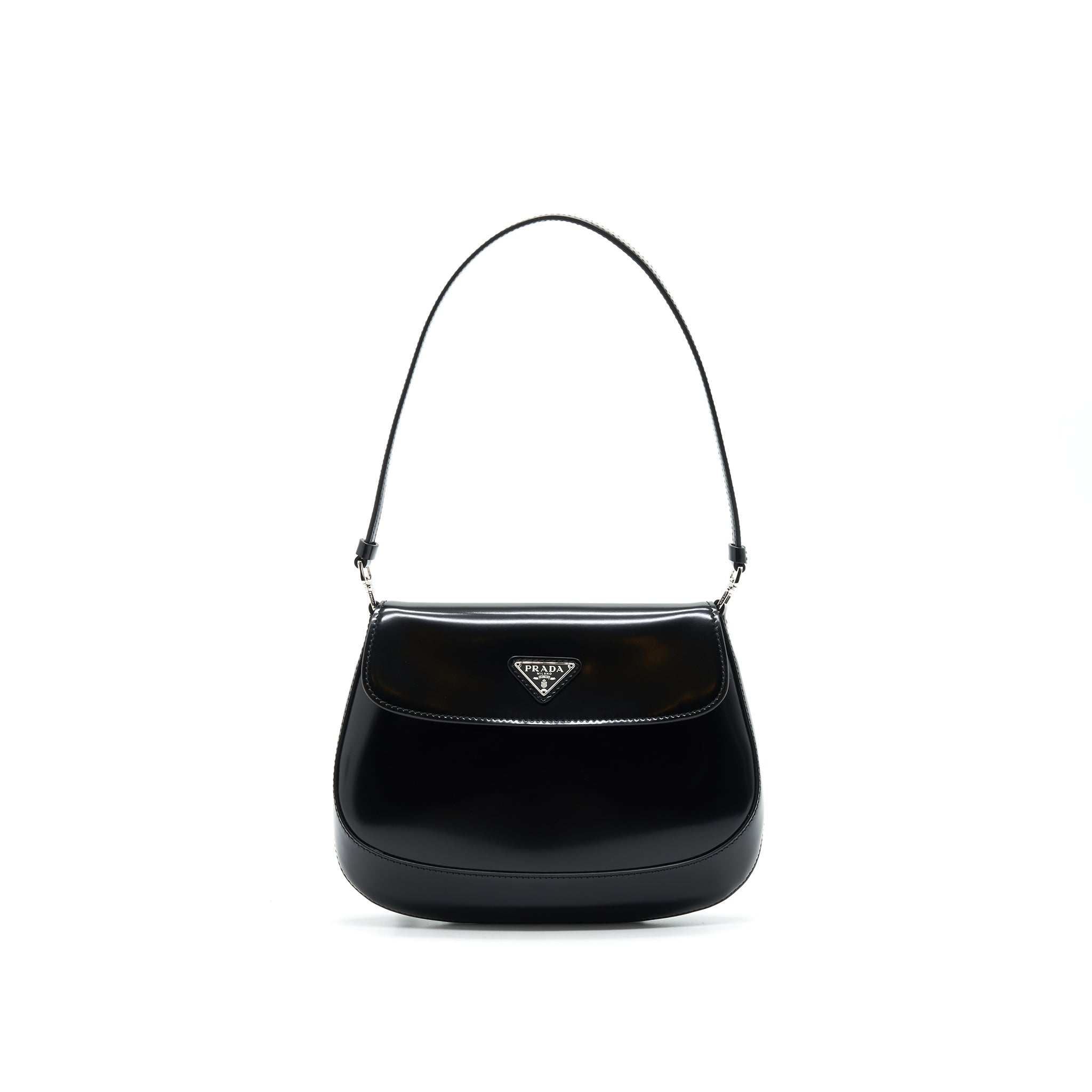 PRADA Cleo Shoulder Bag Black SHW