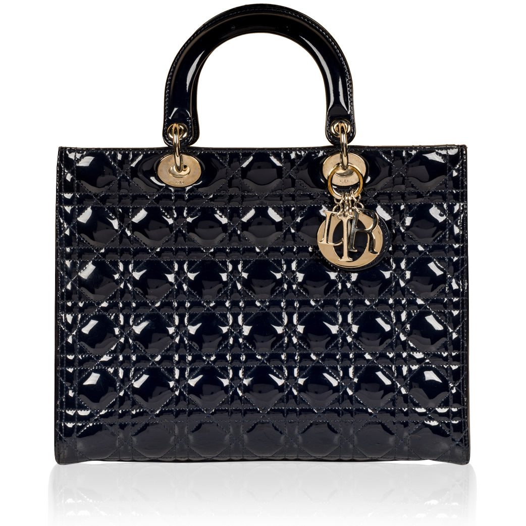 Christian Dior Lady Dior Large Patent