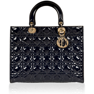 Christian Dior Lady Dior Large Patent