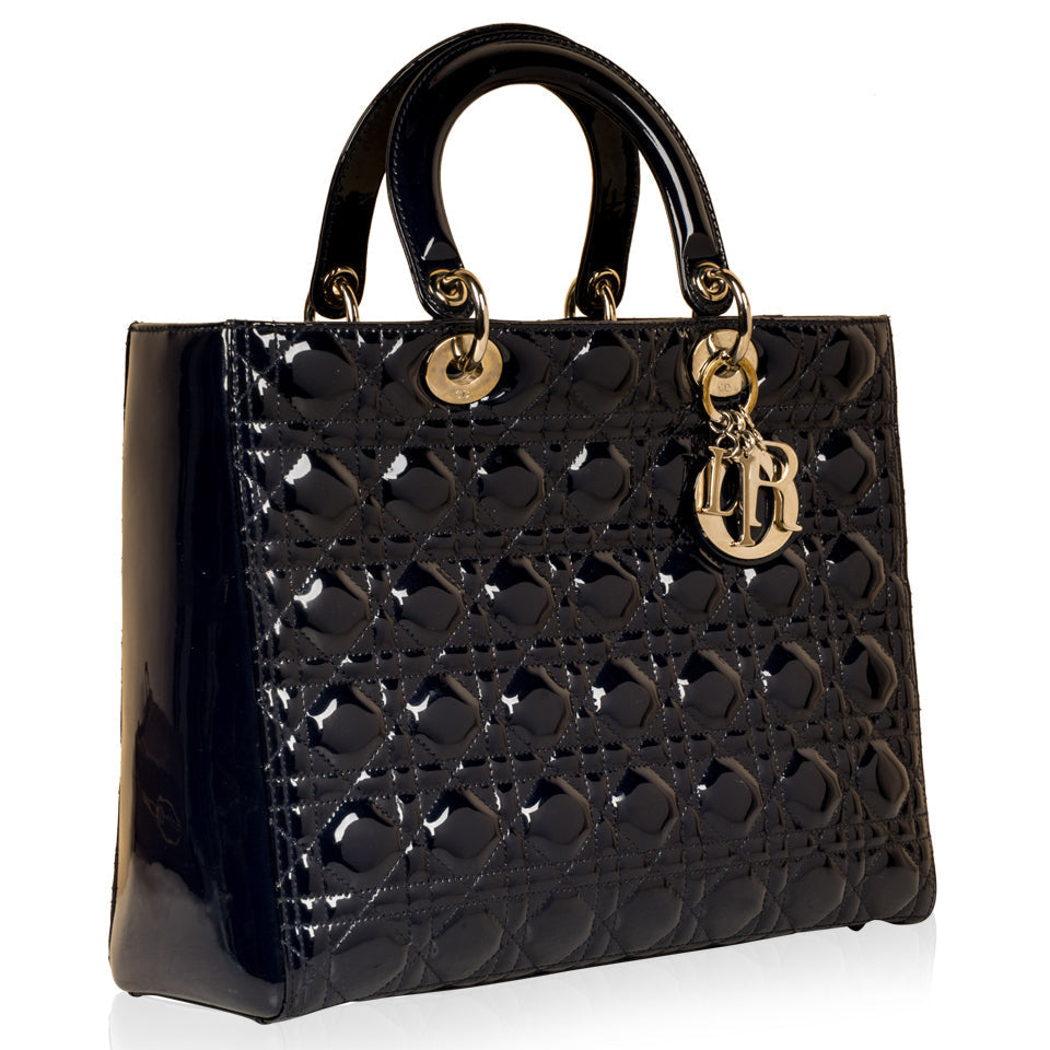 Christian Dior Lady Dior Large Patent