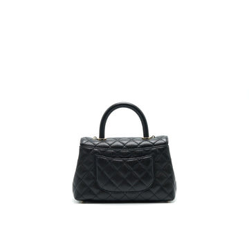 Chanel 21K Small Coco Handle 24cm Caviar Black LGHW