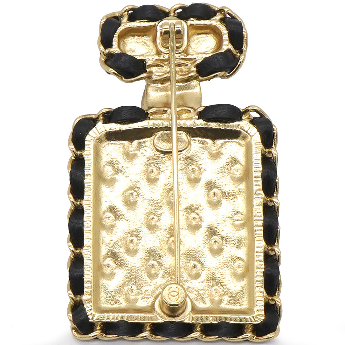 Chanel 18K Gold Plated Bottle Charm Brooch