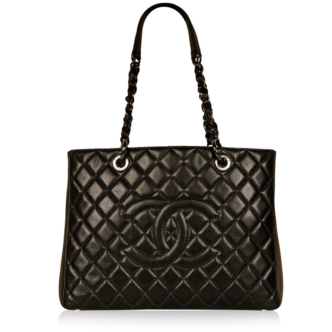 Chanel GST Metallic Caviar