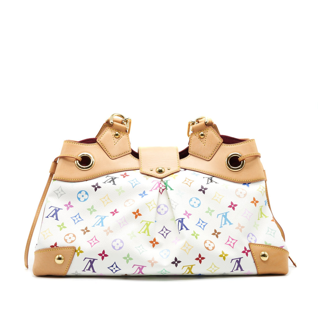 Louis Vuitton Tote Bag Multicolore Monogram Canvas White