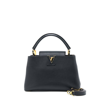 Louis Vuitton Capucines MM Taurillon Black GHW