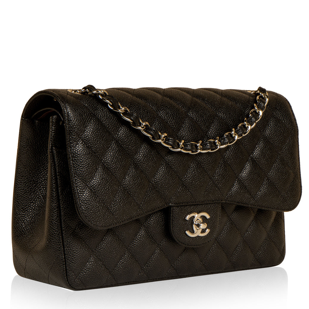 Chanel Classic Flap Bag Jumbo SHW