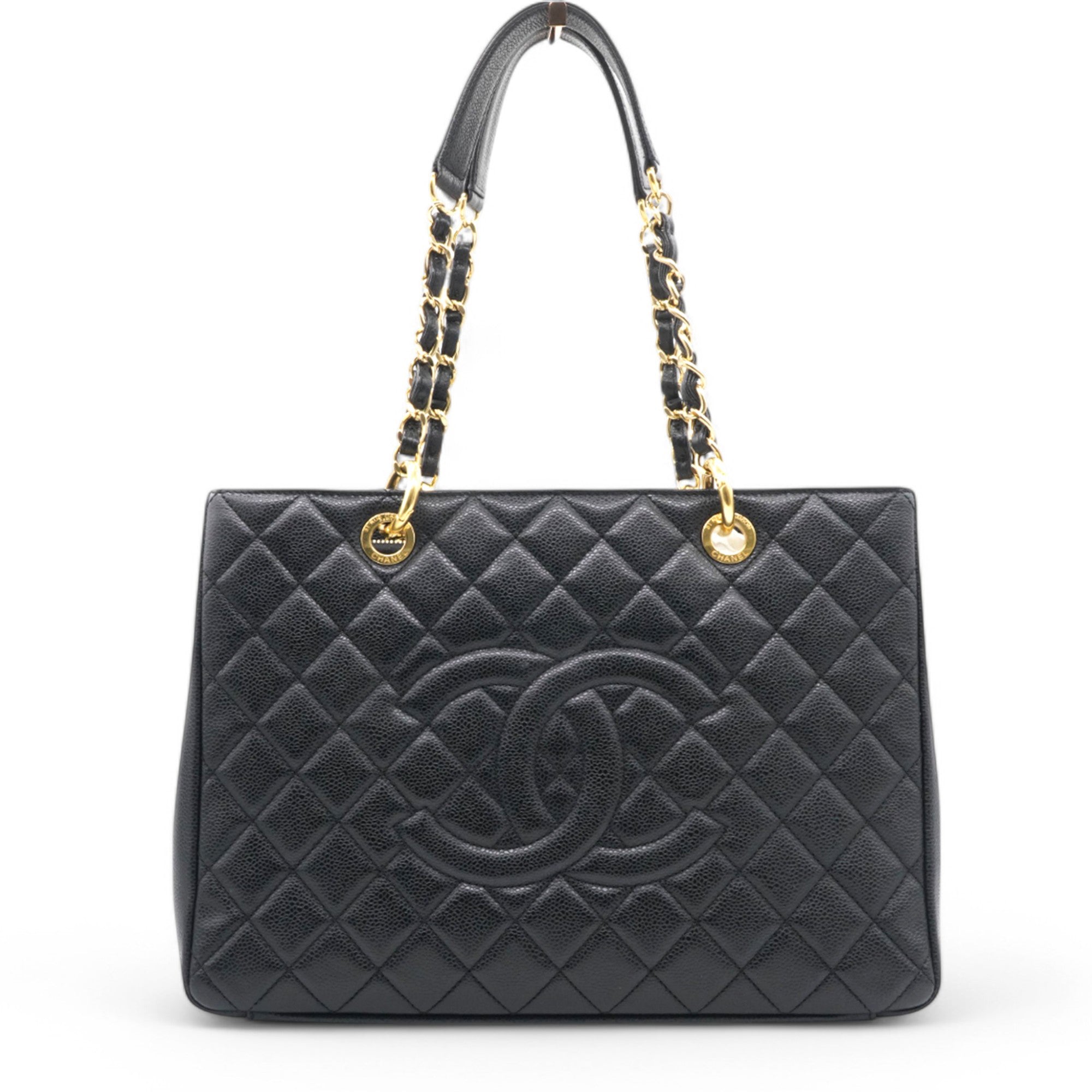 Chanel Caviar Quilted Grand Shopping Tote GST Black