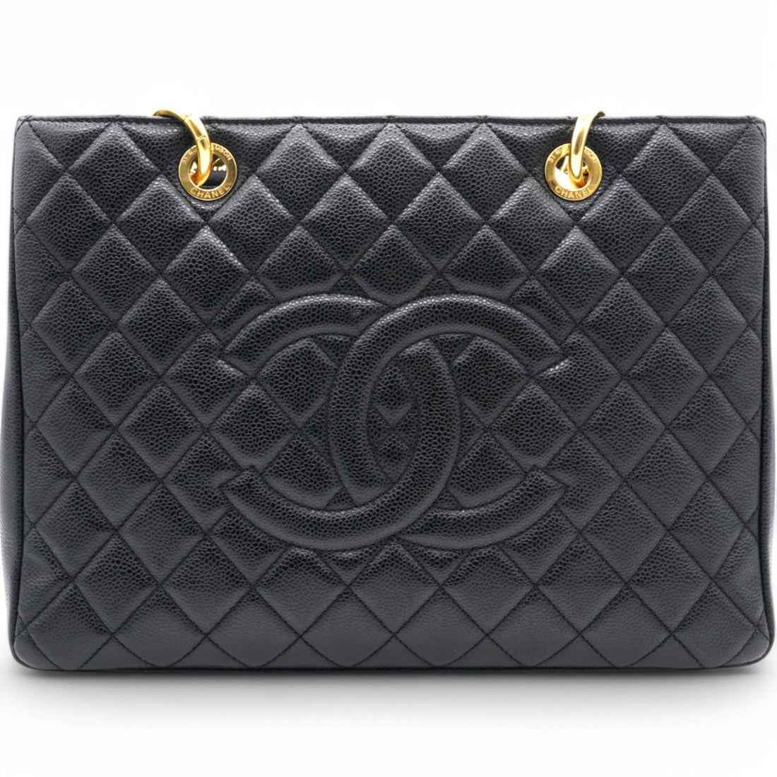 Chanel Caviar Quilted Grand Shopping Tote GST Black