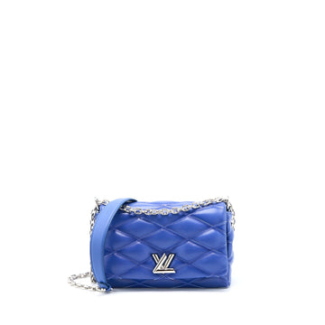 Louis Vuitton Go-14 Malletage PM Lambskin Blue SHW