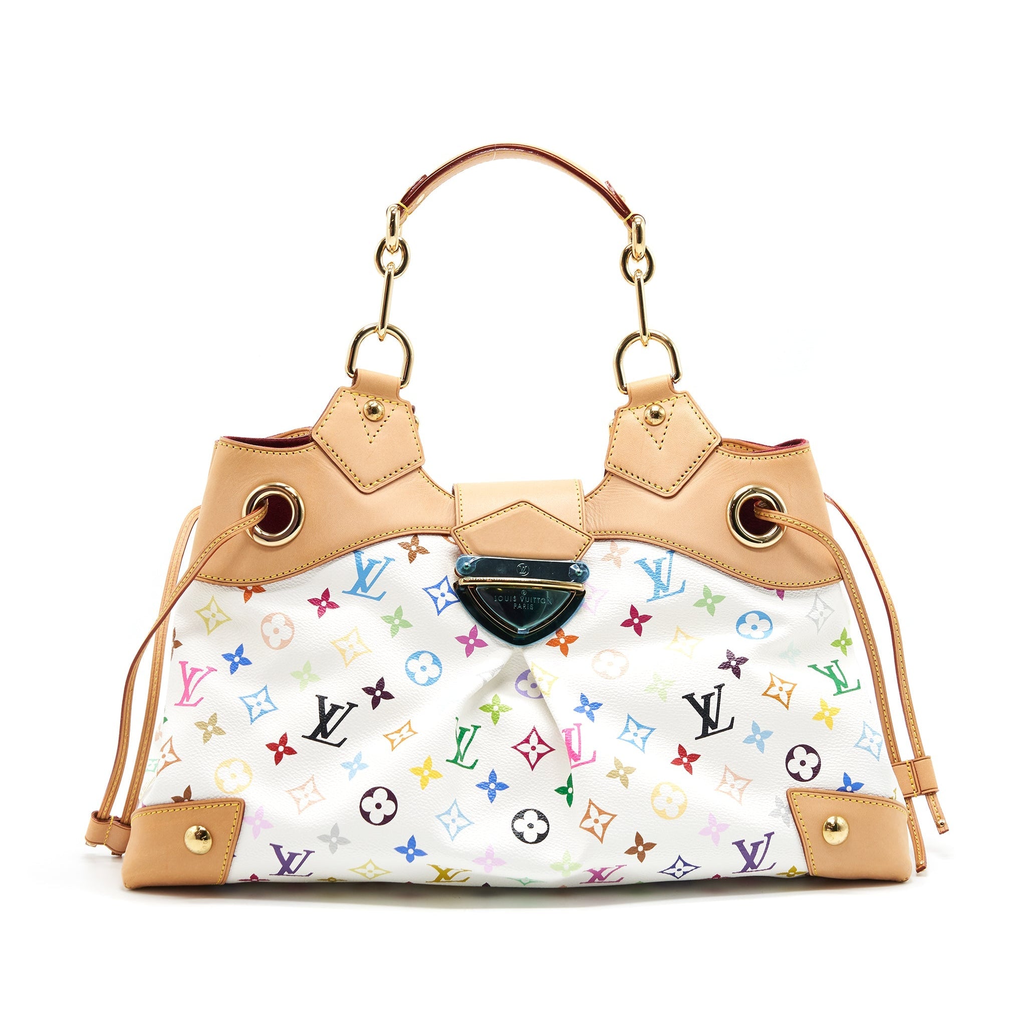 Louis Vuitton Tote Bag Multicolore Monogram Canvas White