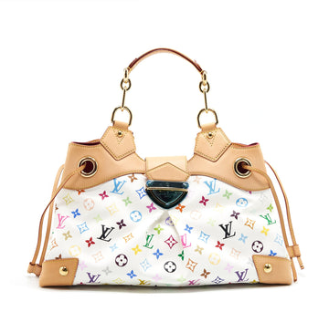 Louis Vuitton Tote Bag Multicolore Monogram Canvas White