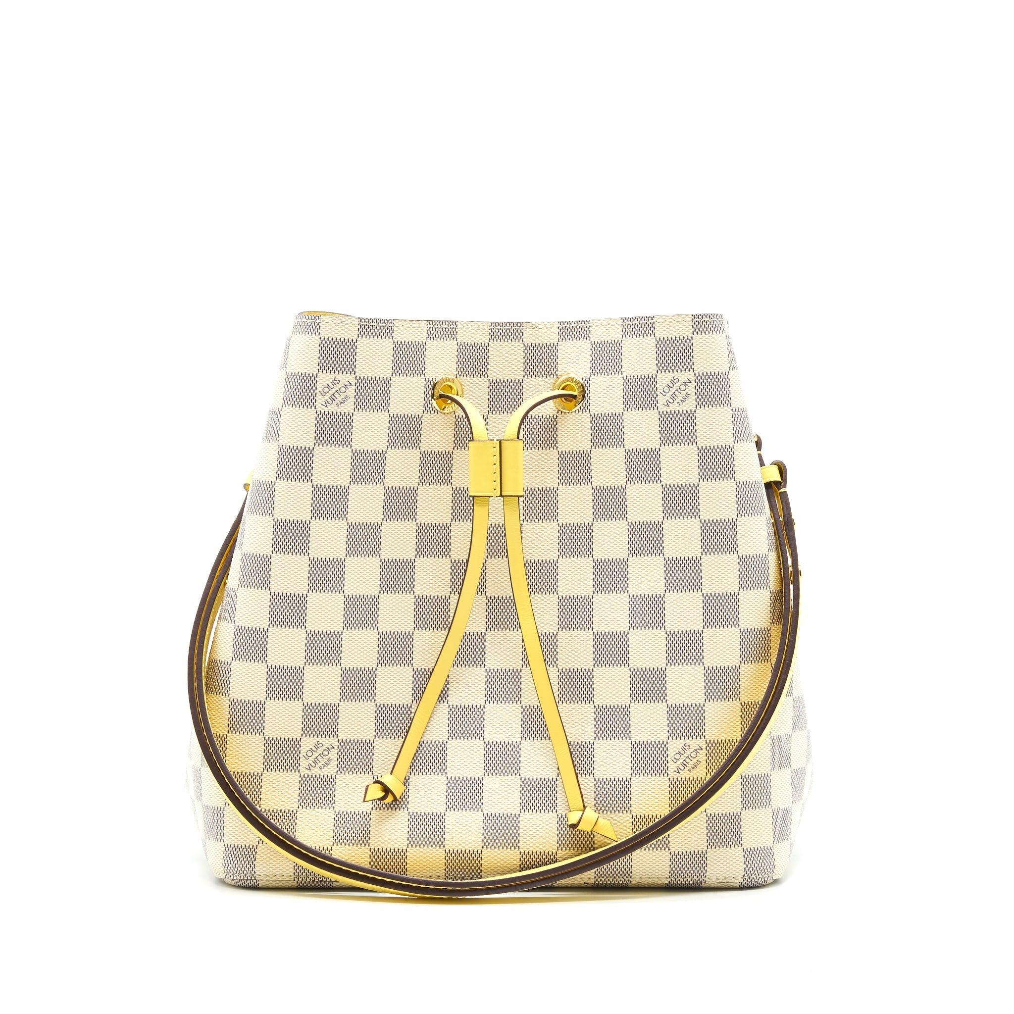Louis Vuitton Neonoe Damier Azur Canvas Yellow
