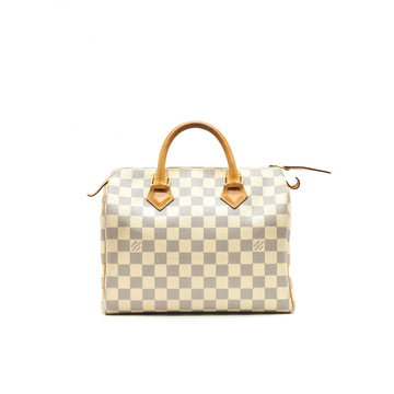 LOUIS VUITTON SPEEDY 25 DAMIER AZUR CANVAS HANDBAG