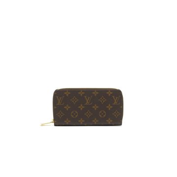 LOUIS VUITTON ZIPPY WALLET MONOGRAM CANVAS BROWN