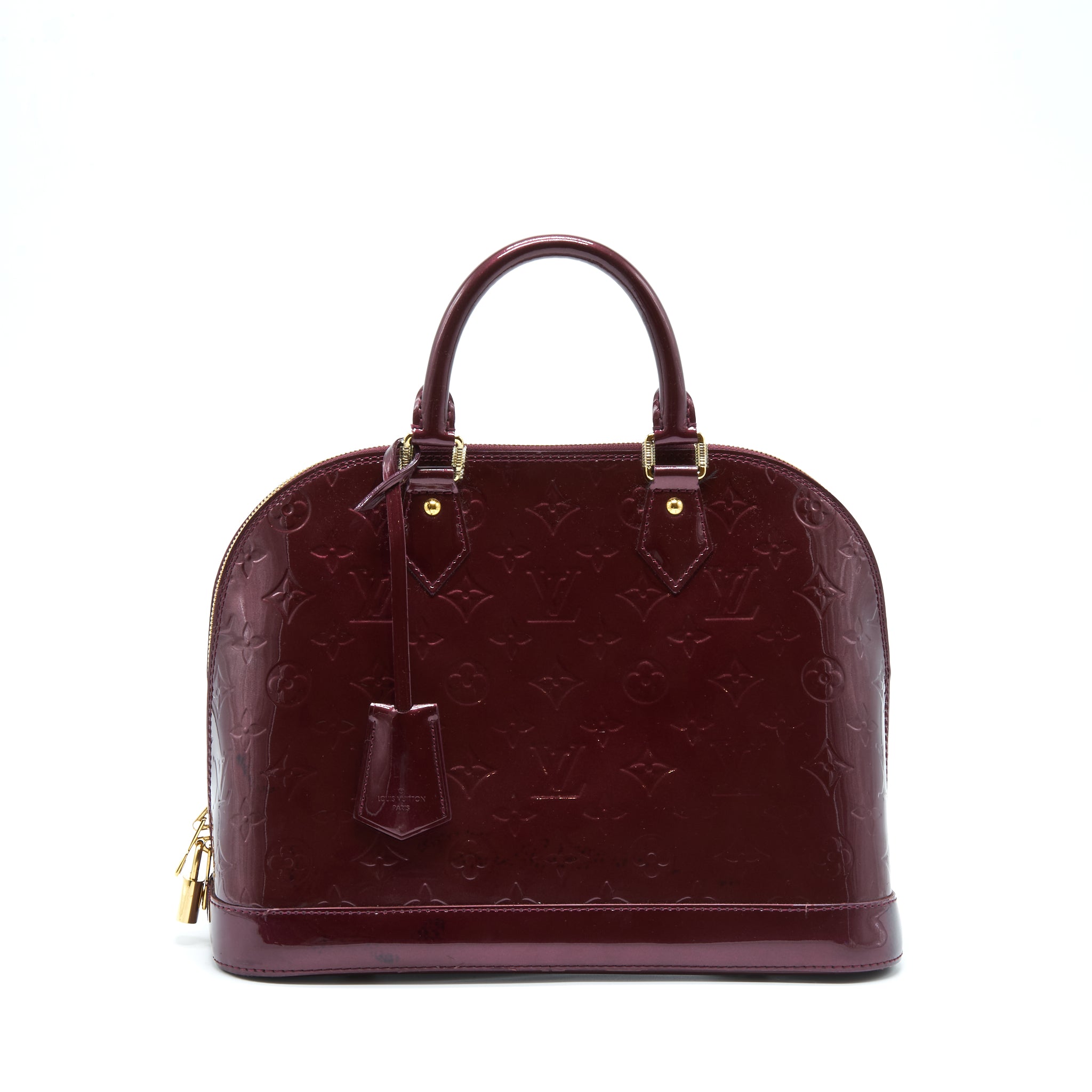 Louis Vuitton Alma PM Patent Amarante GHW
