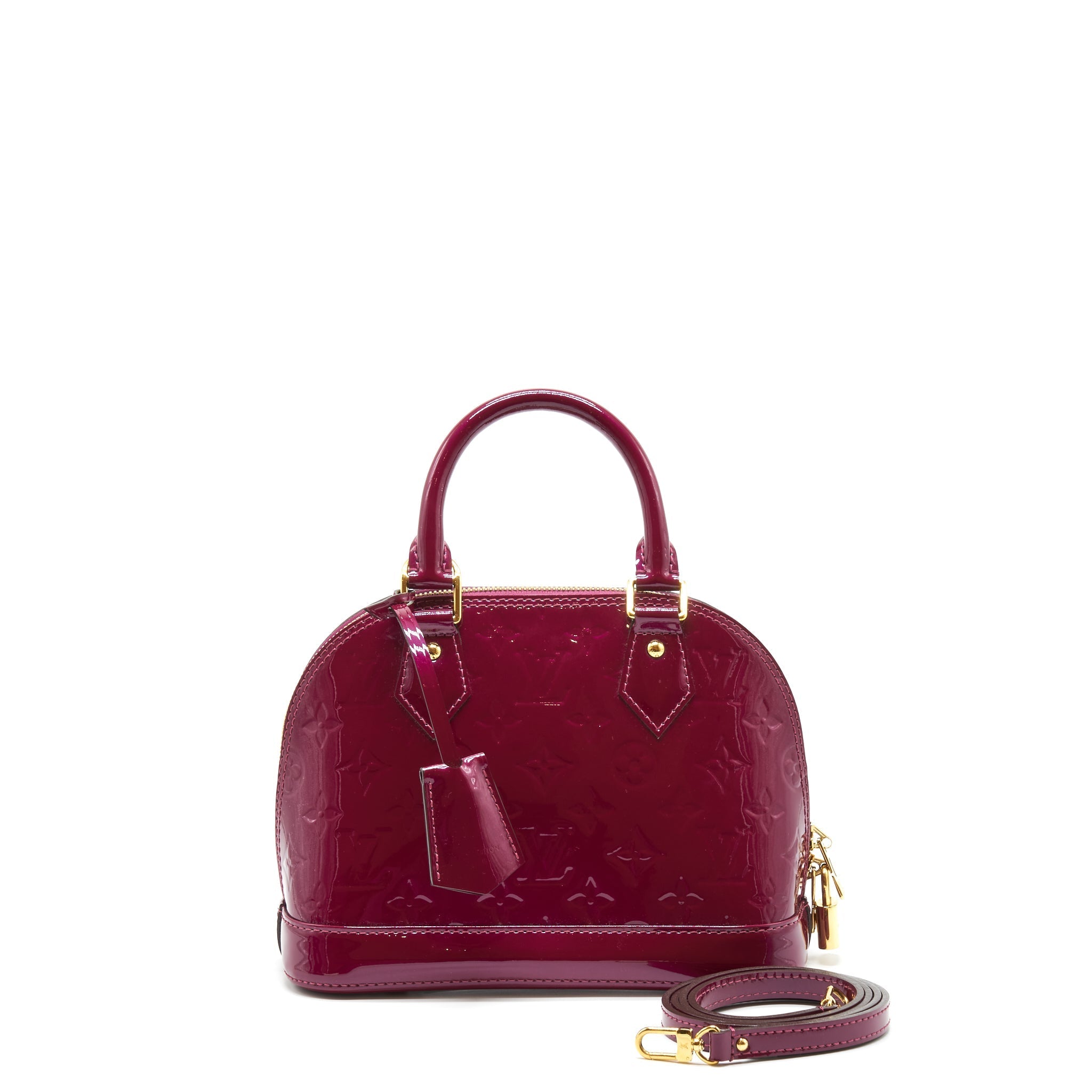 Louis Vuitton Alma BB Patent Purple GHW