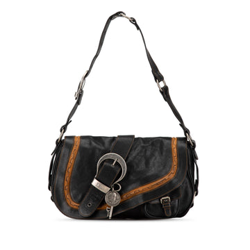 Dior Calfskin Gaucho Double Saddle Shoulder Bag (SHG-XIEEW1)
