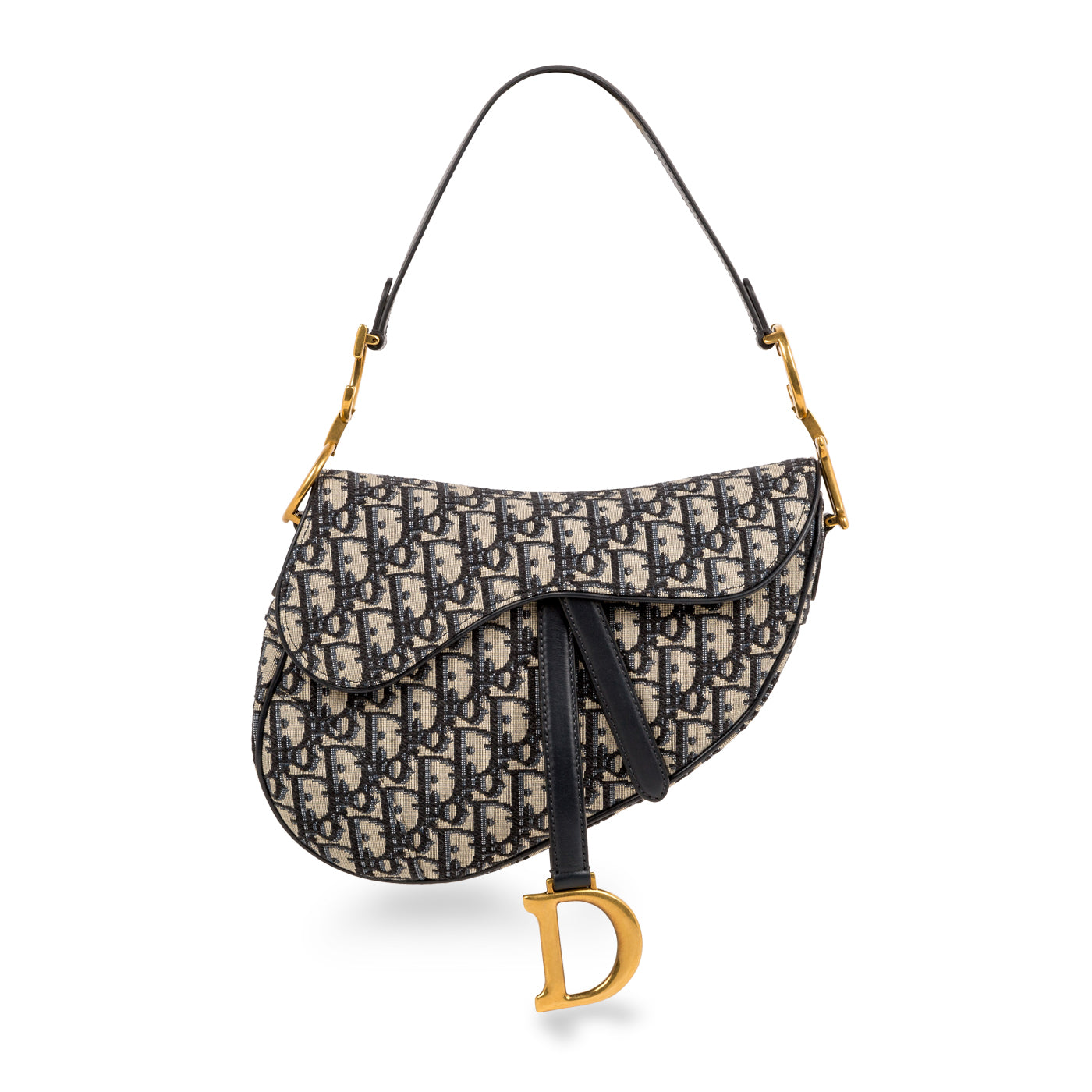 Christian Dior Saddle Bag Oblique Canvas