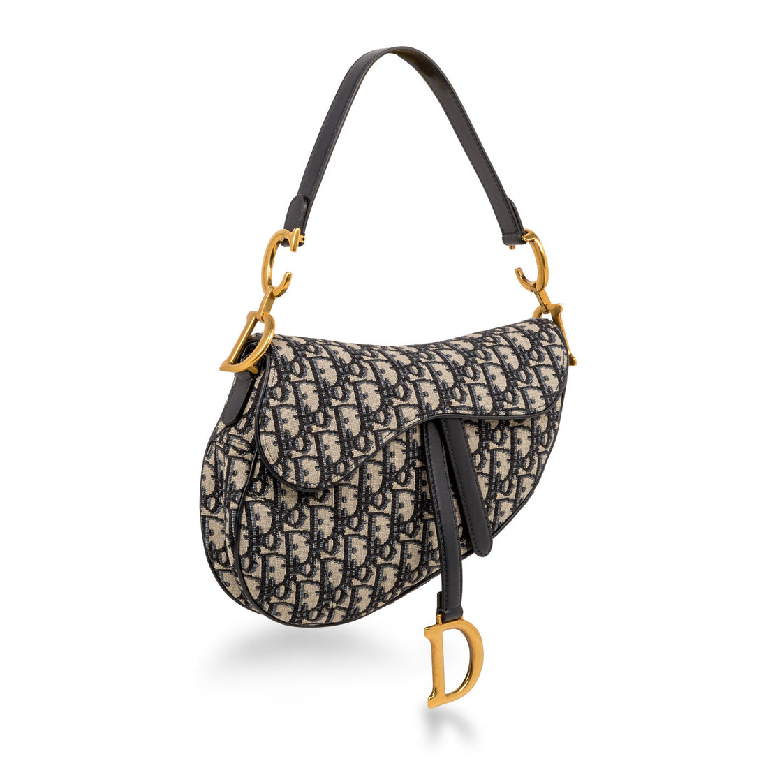 Christian Dior Saddle Bag Oblique Canvas