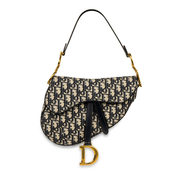 Christian Dior Saddle Bag Oblique Canvas