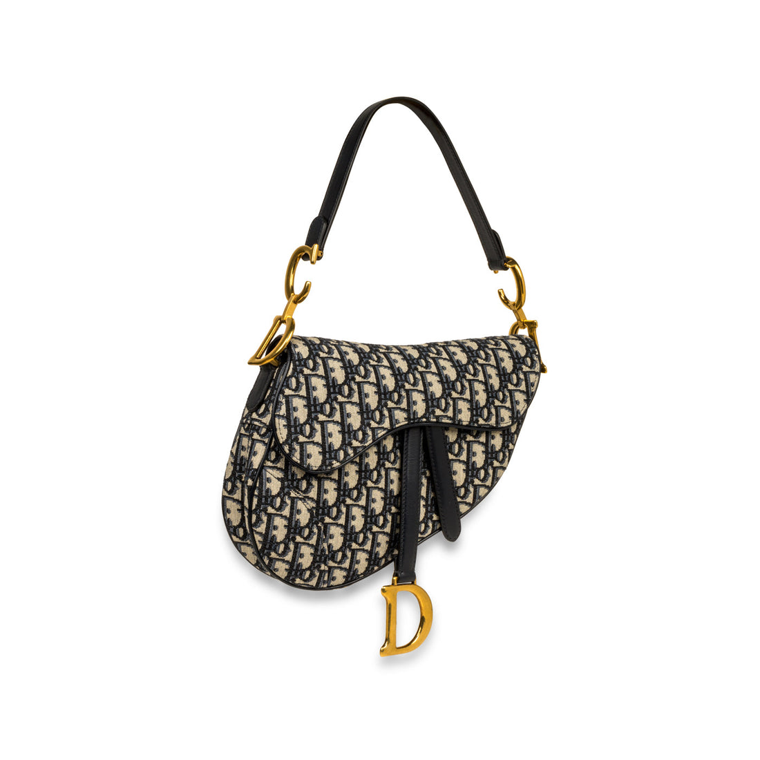 Christian Dior Saddle Bag Oblique Canvas