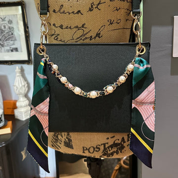 The Swan Crossbody -Prestige Totes Bags LV Taiga Leather in Dark Green