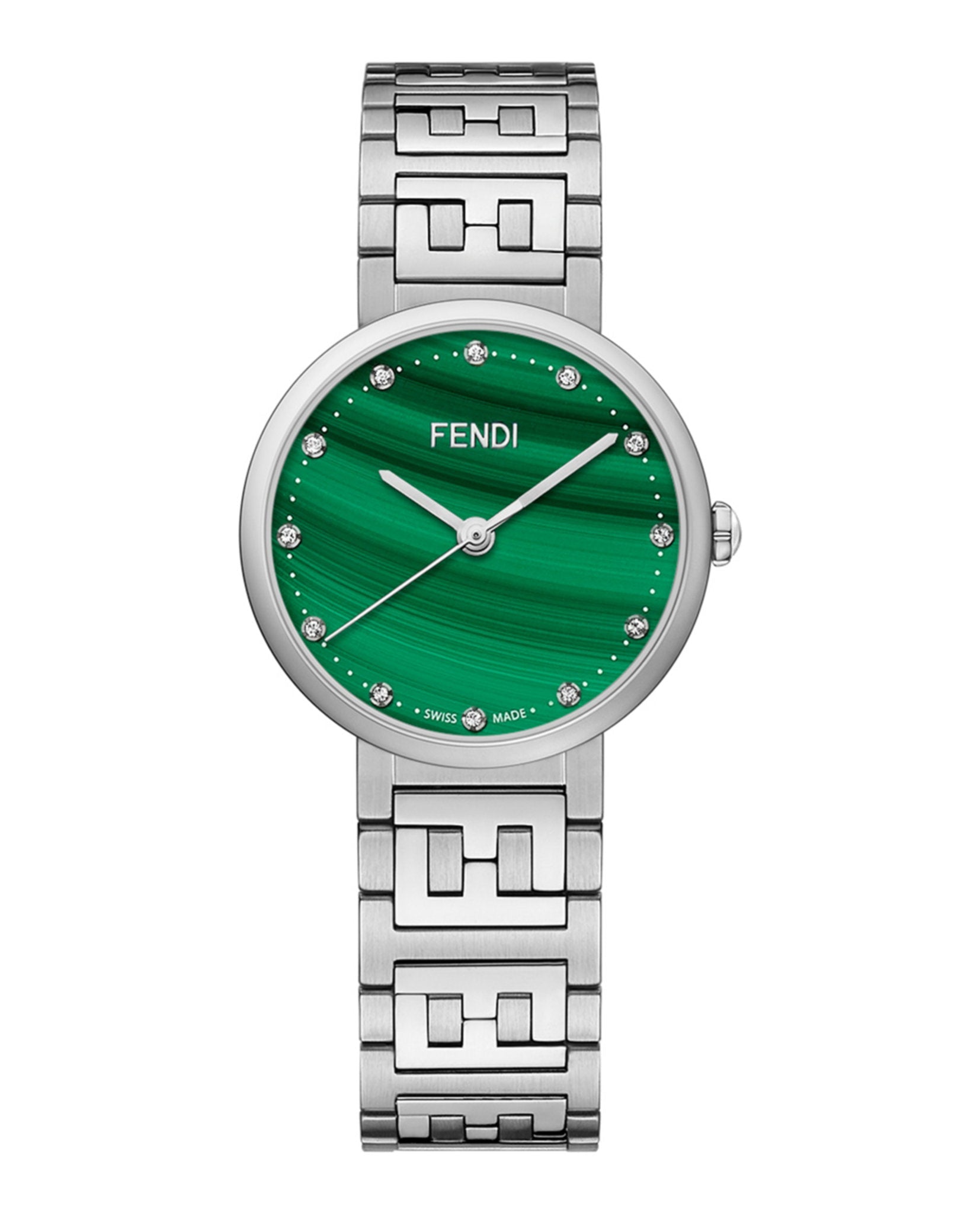 Fendi Womens Forever Fendi Stainless Steel 29mm Bracelet Fashion Watch