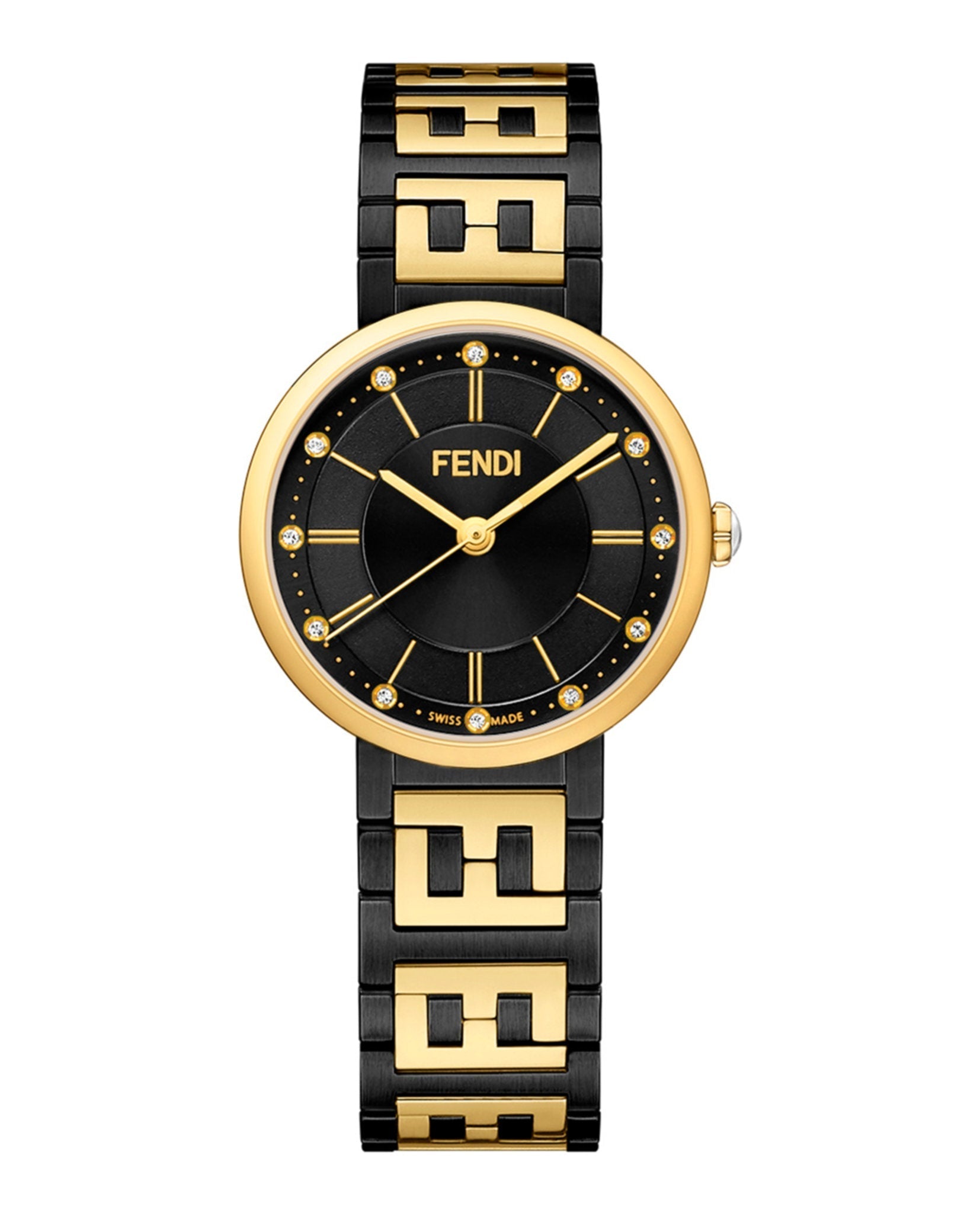 Fendi Womens Forever Fendi Two Tone 29mm Bracelet Fashion Watch