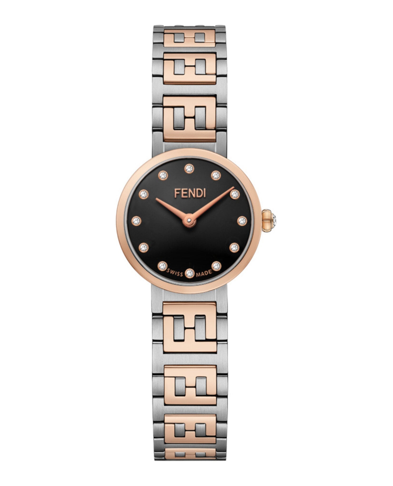 Fendi Womens  Two Tone 19mm Bracelet Fashion Watch
