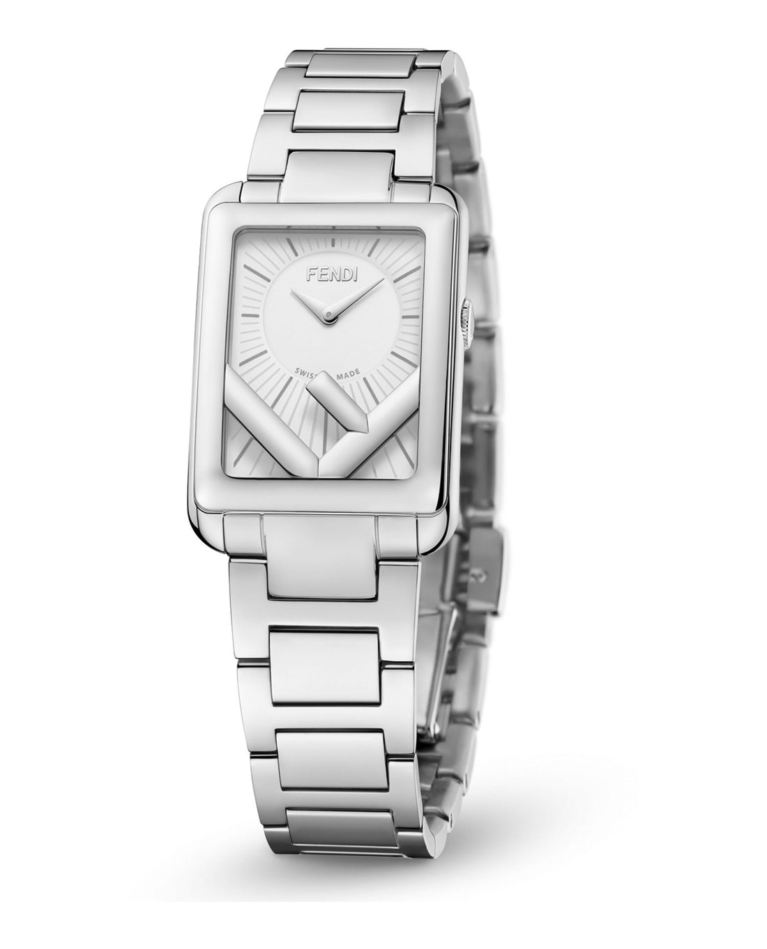 Fendi Womens Run Away Stainless Steel 32mm Bracelet Fashion Watch