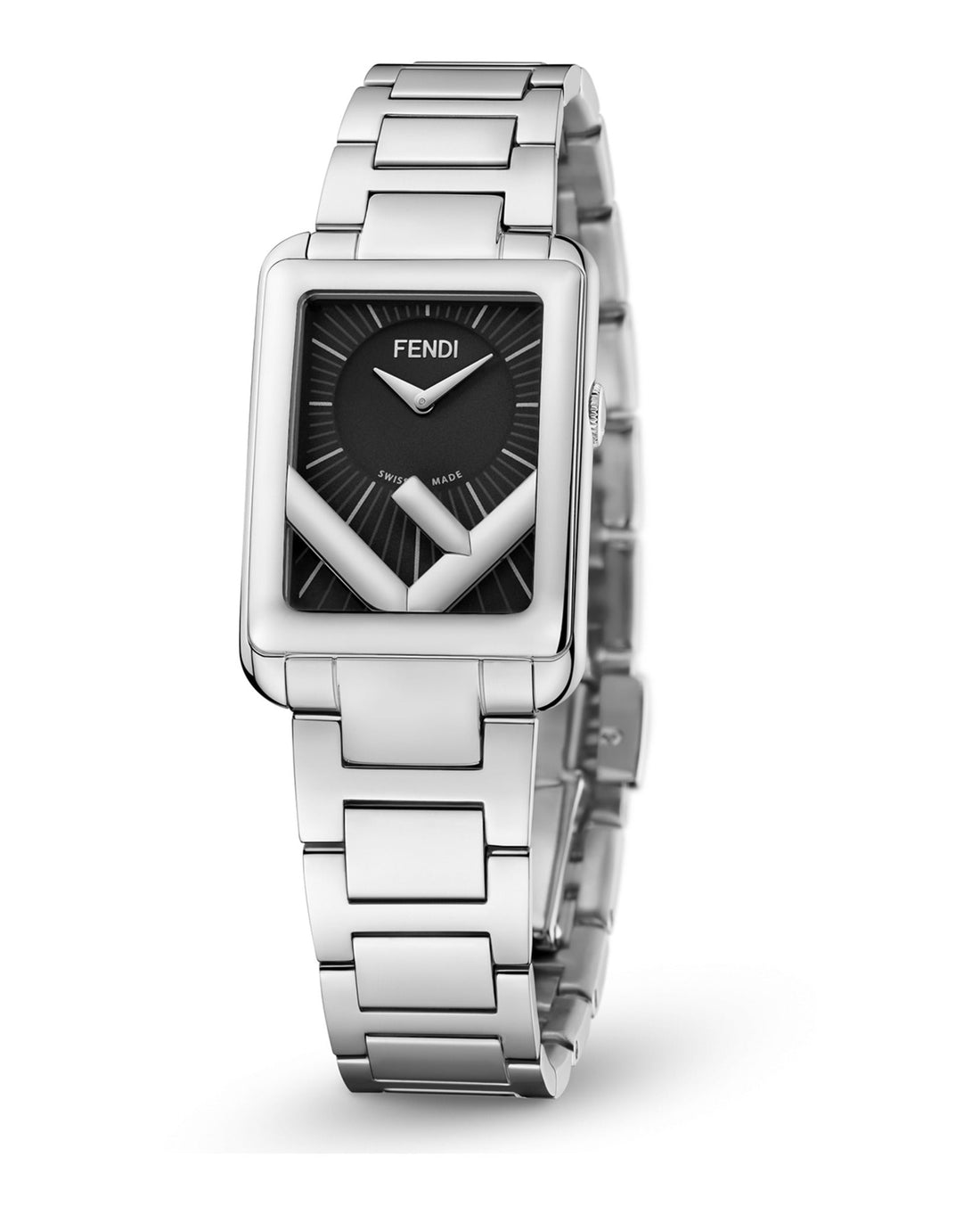 Fendi Womens Run Away Stainless Steel 32mm Bracelet Fashion Watch