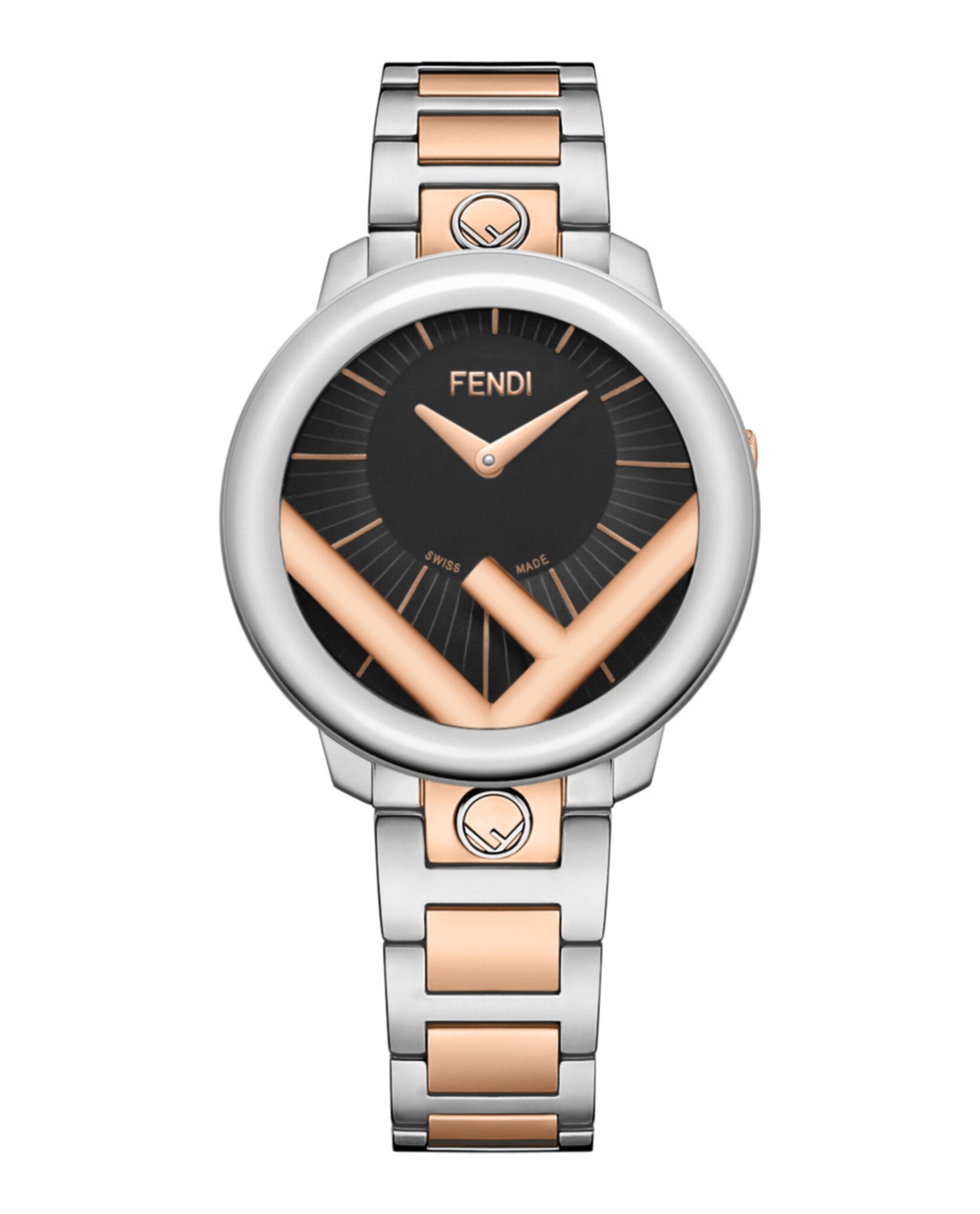 Fendi Womens  Two Tone 36mm Bracelet Fashion Watch