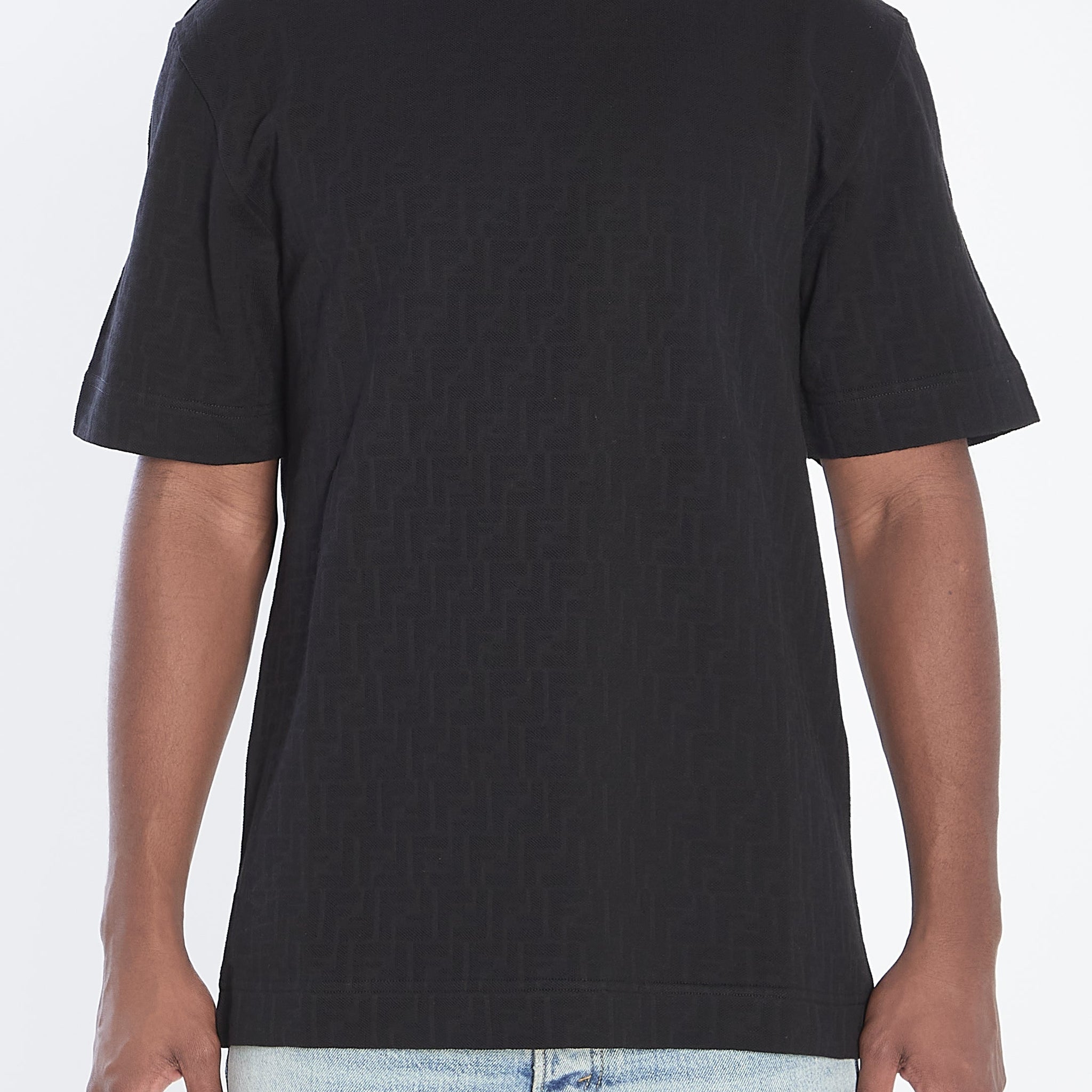 FENDI FF Monogram Regular Fit T-Shirt - Size L