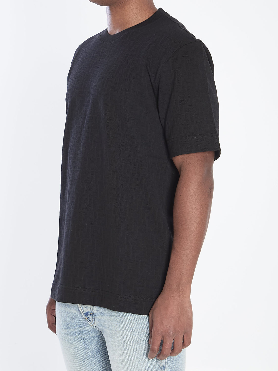 FENDI FF Monogram Regular Fit T-Shirt - Size L