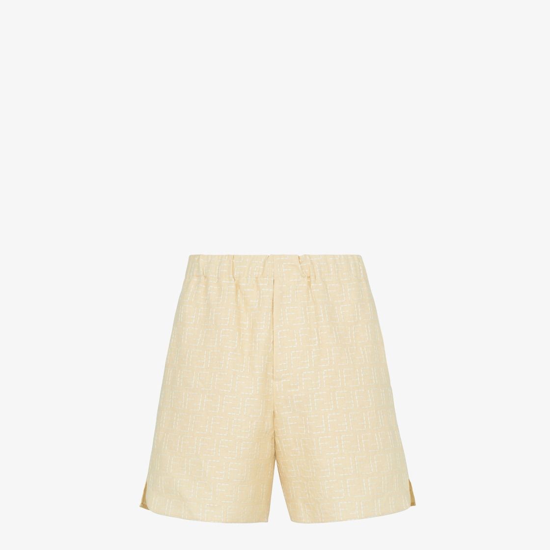 FENDI Men's Linen Blend Bermuda Shorts