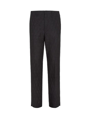 FENDI Linen and Cotton Blend Trousers for Men
