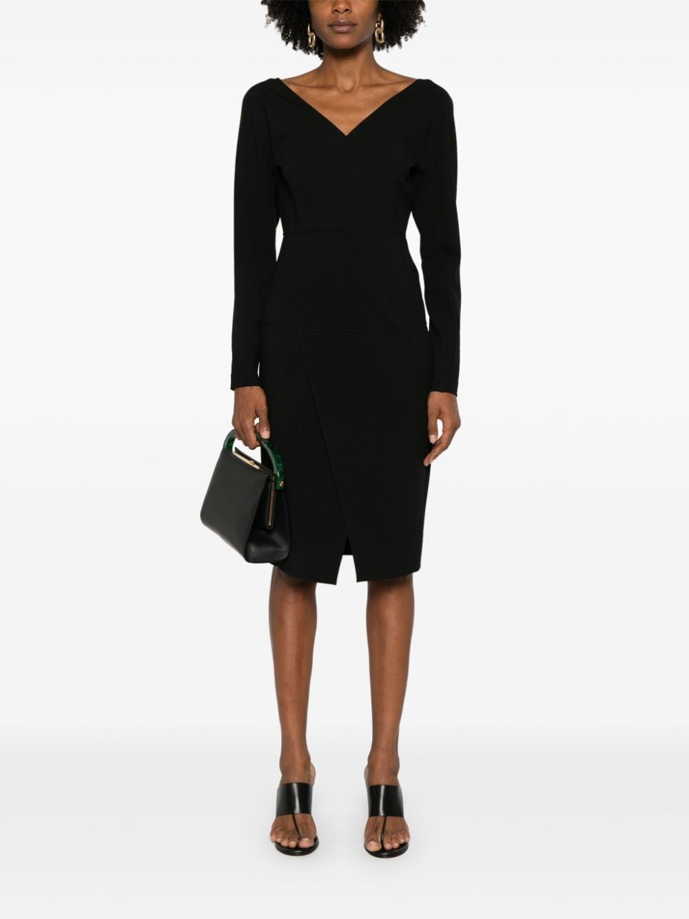 FENDI Long Sleeve Midi Dress for Women