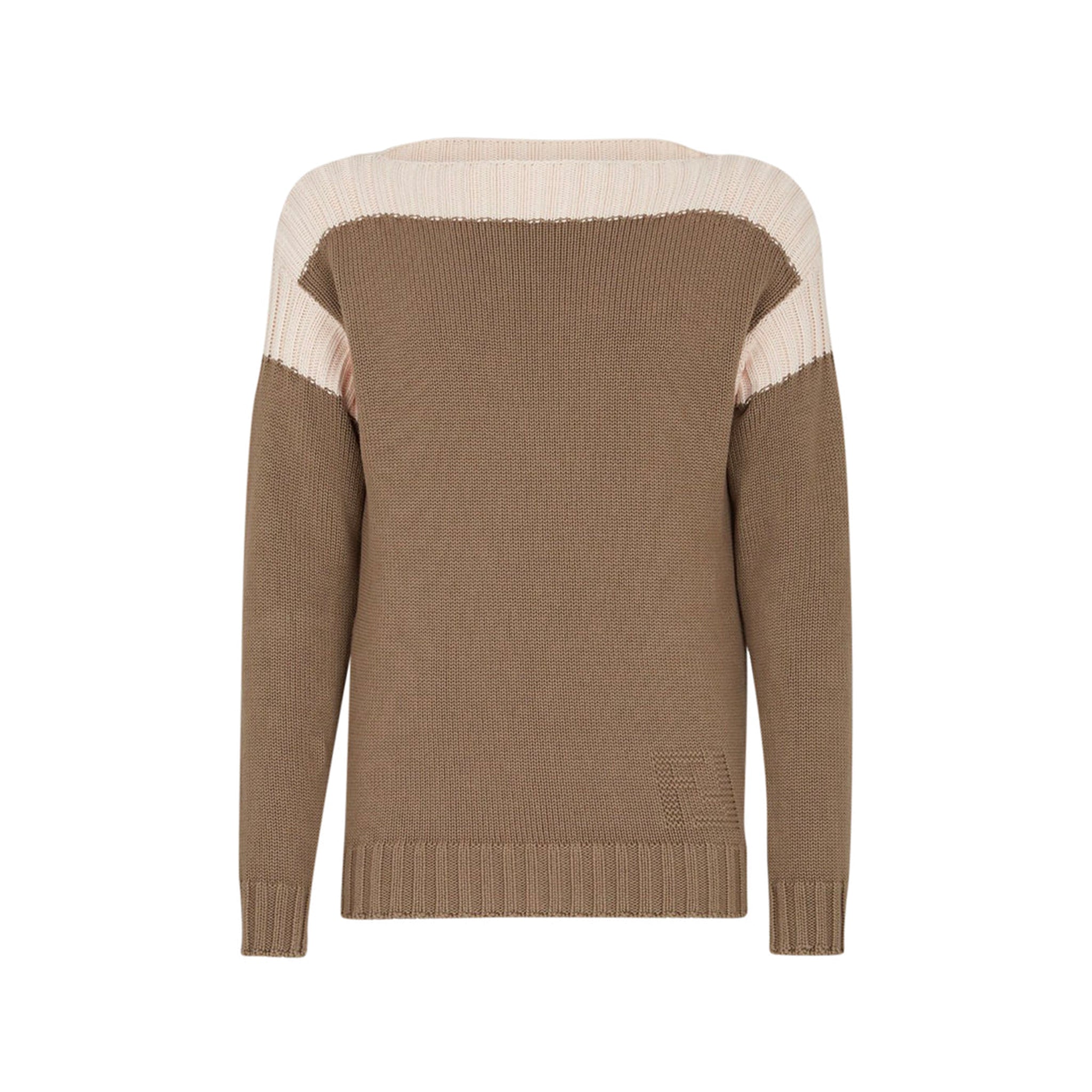 FENDI Classic Cotton Pullover with Jacquard Design