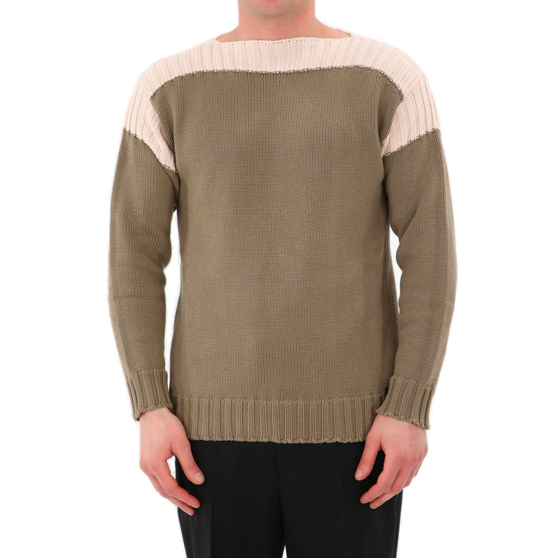 FENDI Classic Cotton Pullover with Jacquard Design