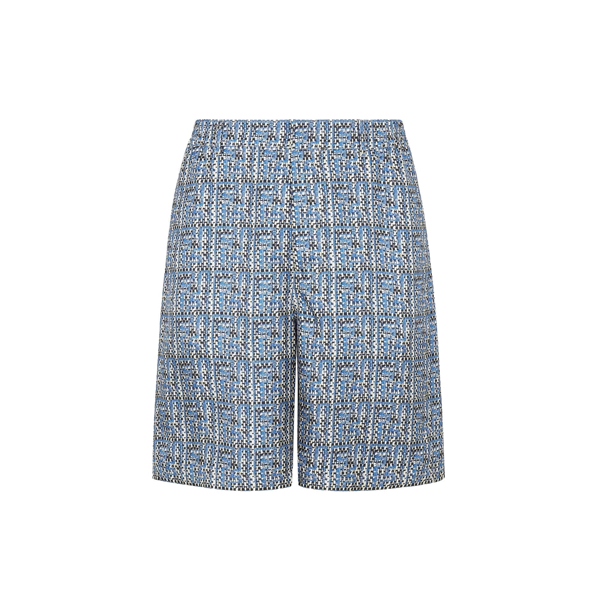 FENDI Luxurious Printed Silk Mini Shorts