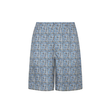 FENDI Luxurious Printed Silk Mini Shorts