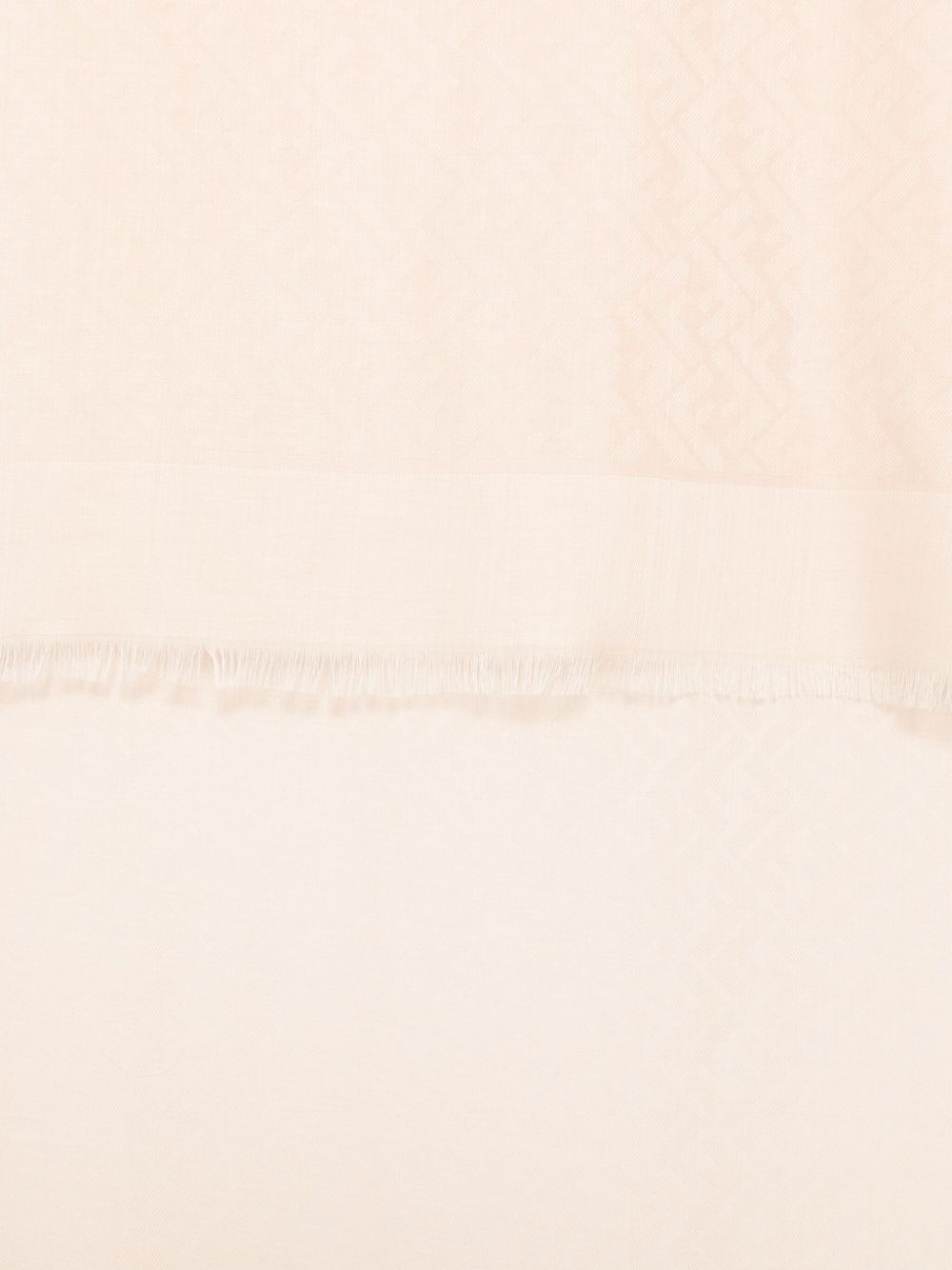 FENDI FF Jacquard Scarf with Fringed Edges - Women's Accessory