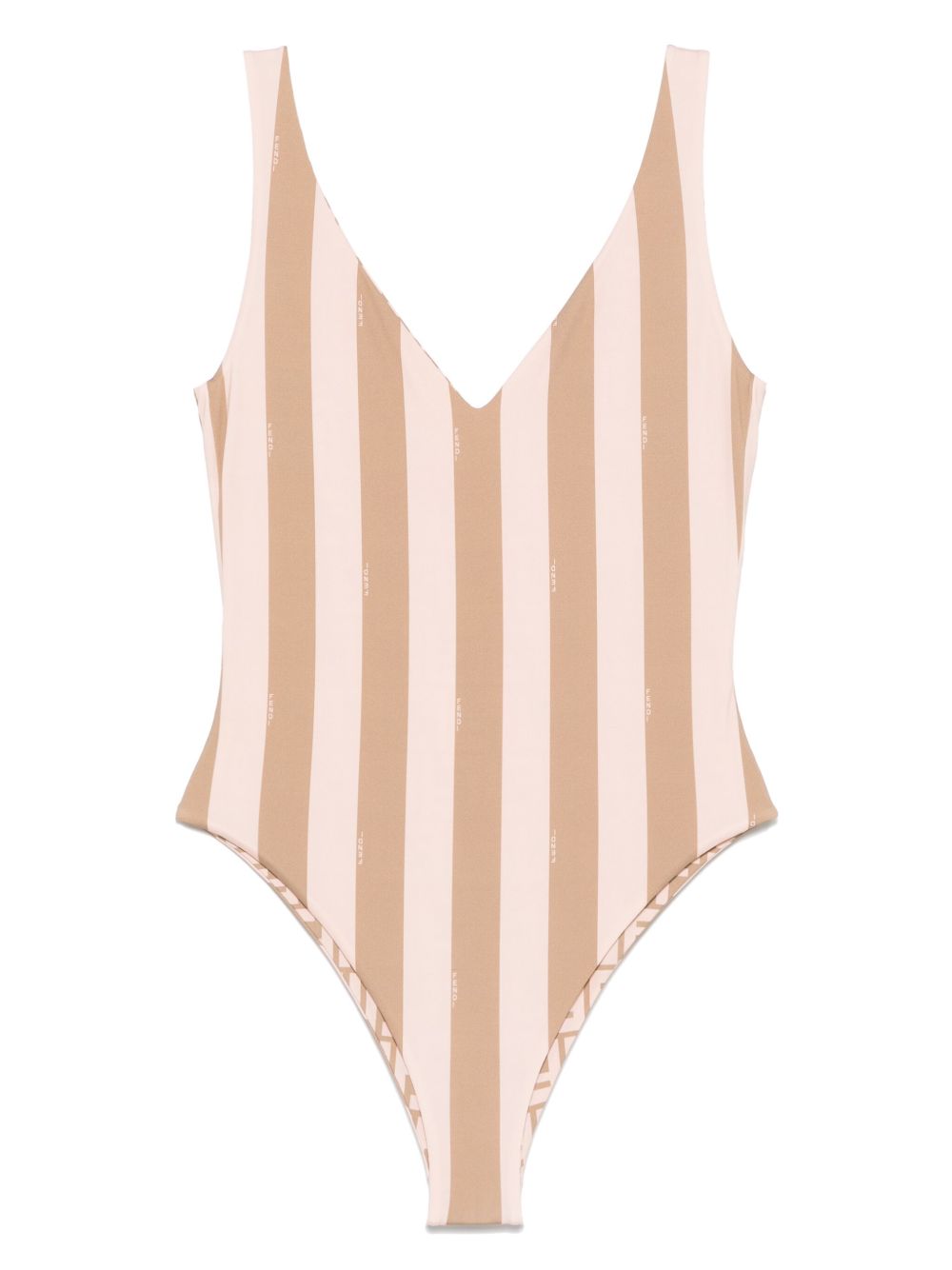 FENDI Reversible One-Piece Swimsuit with V-Neckline